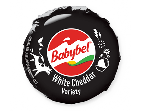Mini Babybel Cheese, White Cheddar, 6 Count